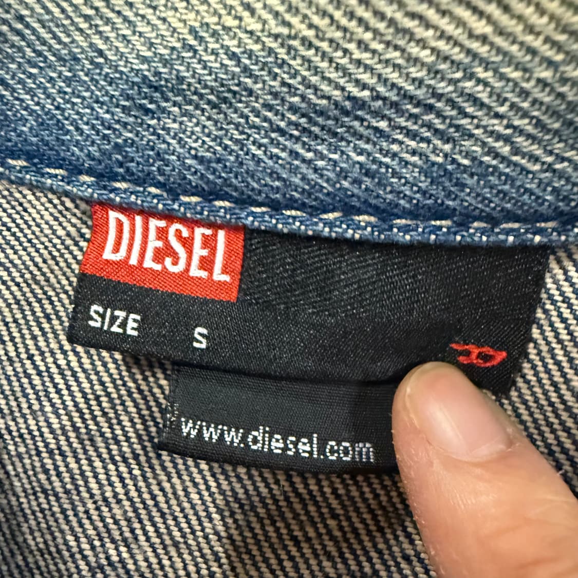 디젤 워싱 청 데님 자켓 상품이미지5