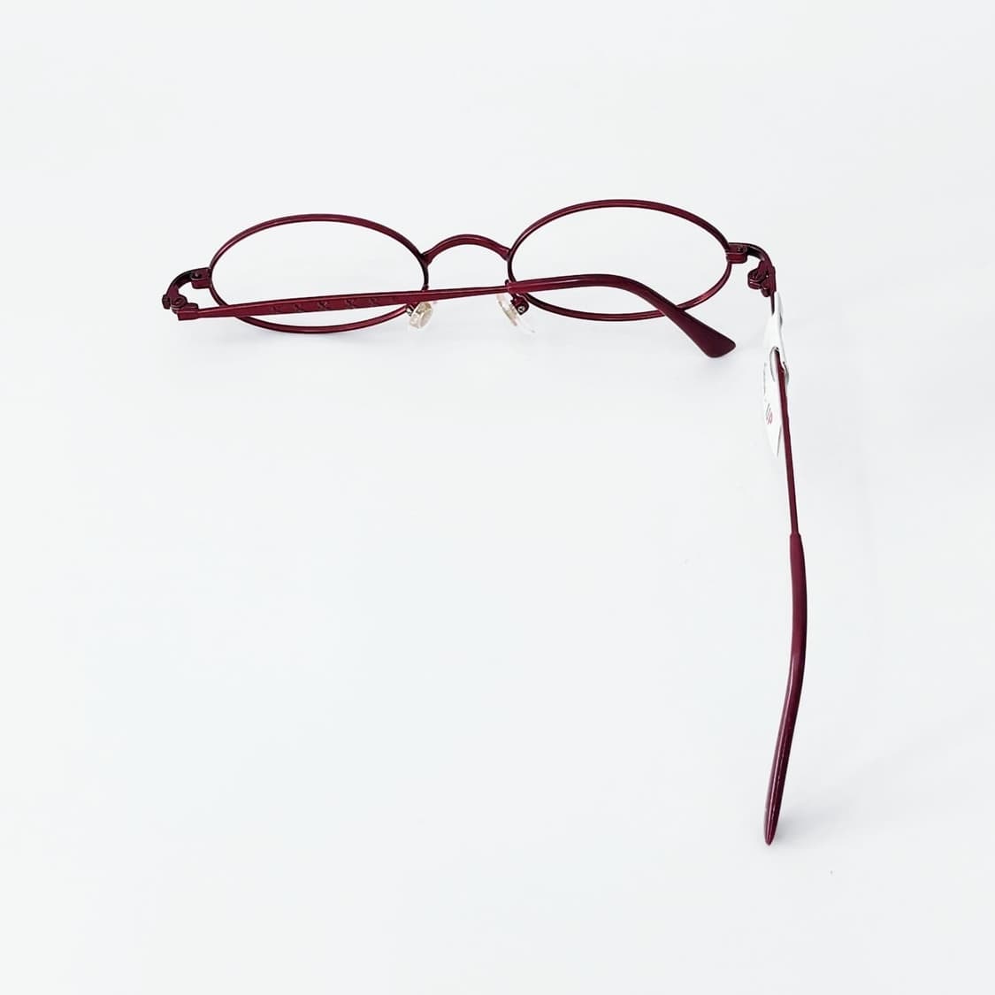 Close-up 레드 오벌 메탈 데드스탁 빈티지안경 상품이미지3