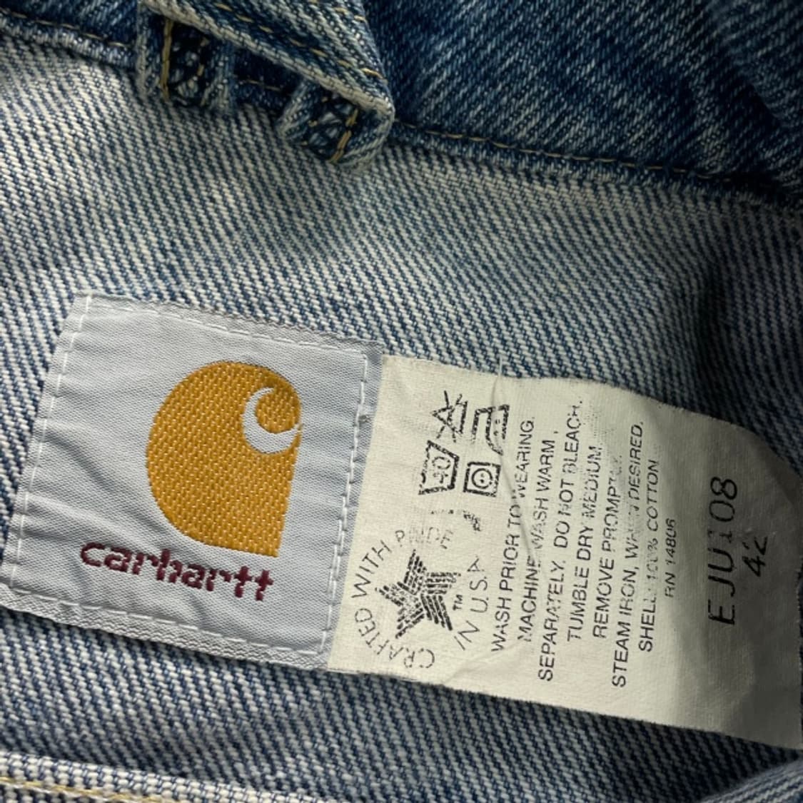 100 칼하트 데님 베스트 상품이미지3