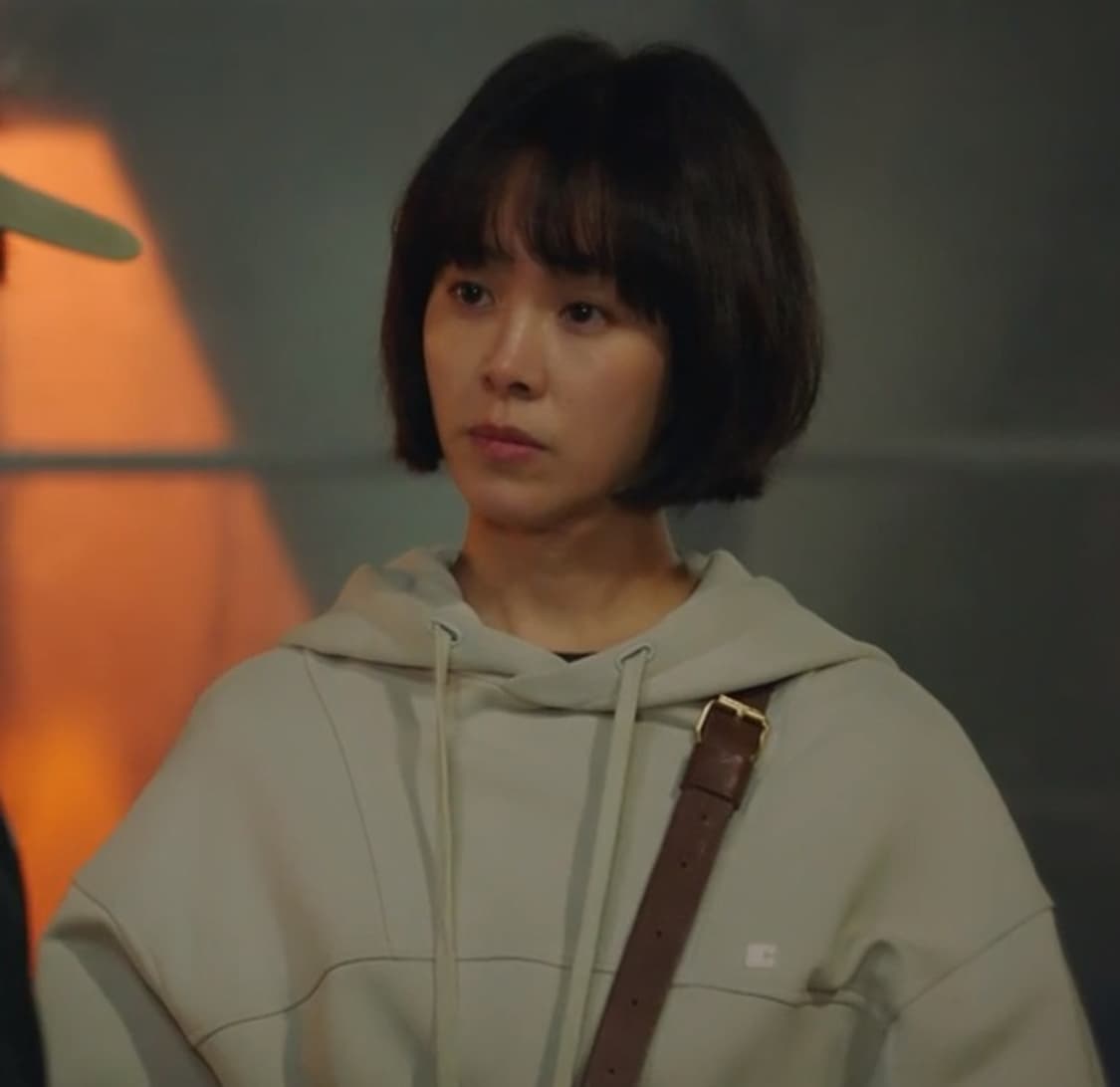 로우클래식 크롭 후드 베이지 S 사이즈 상품이미지2