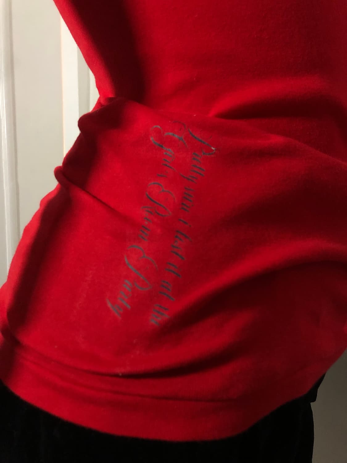 red rose lettering top 상품이미지3