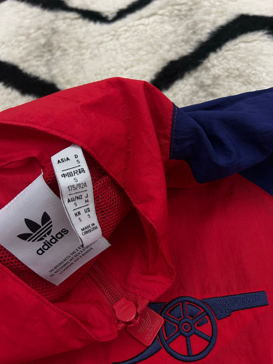 [실측M]아디다스 아스날 OG 오버핏 바람막이 상품이미지5