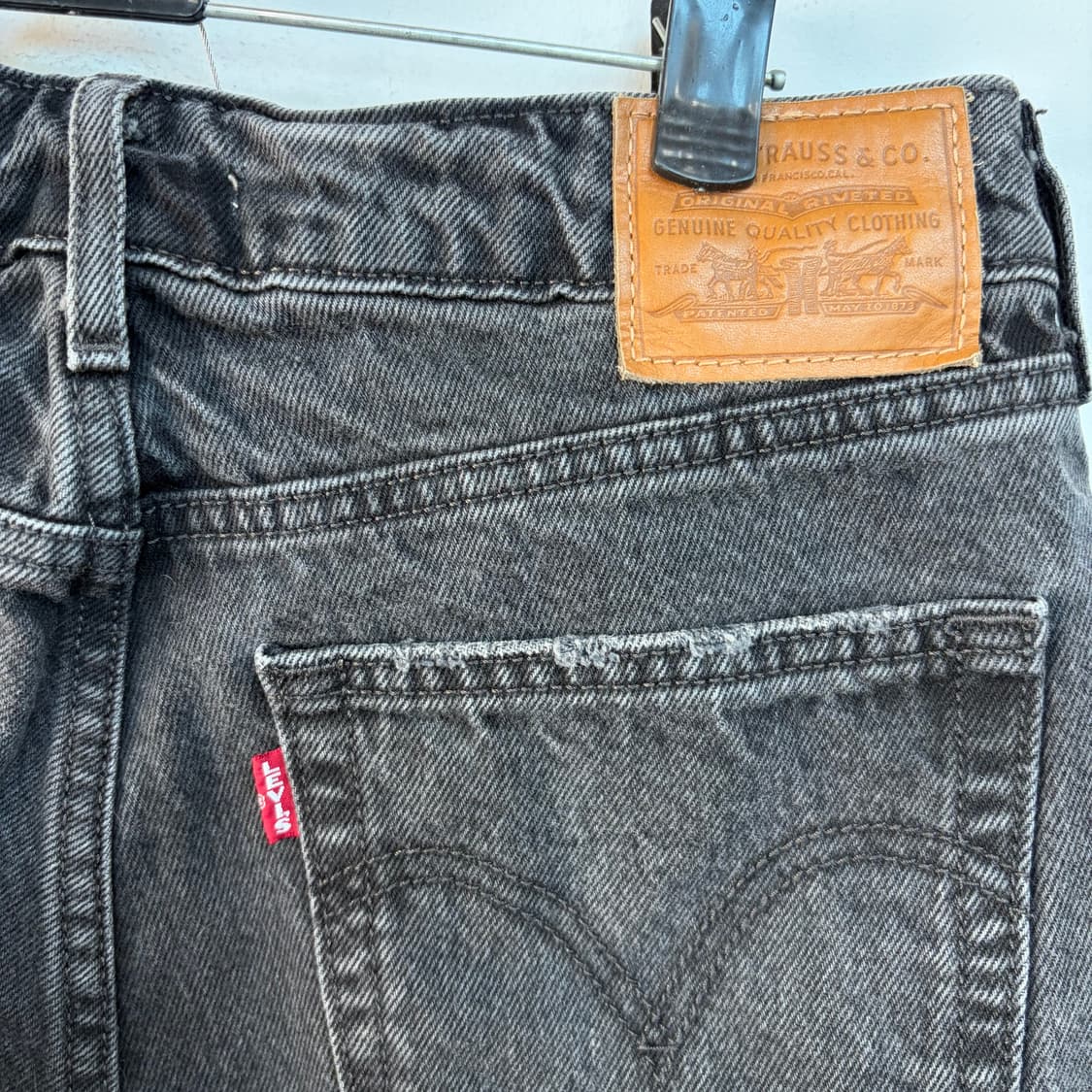 리바이스 그레이 와이드 데님 팬츠 상품이미지4