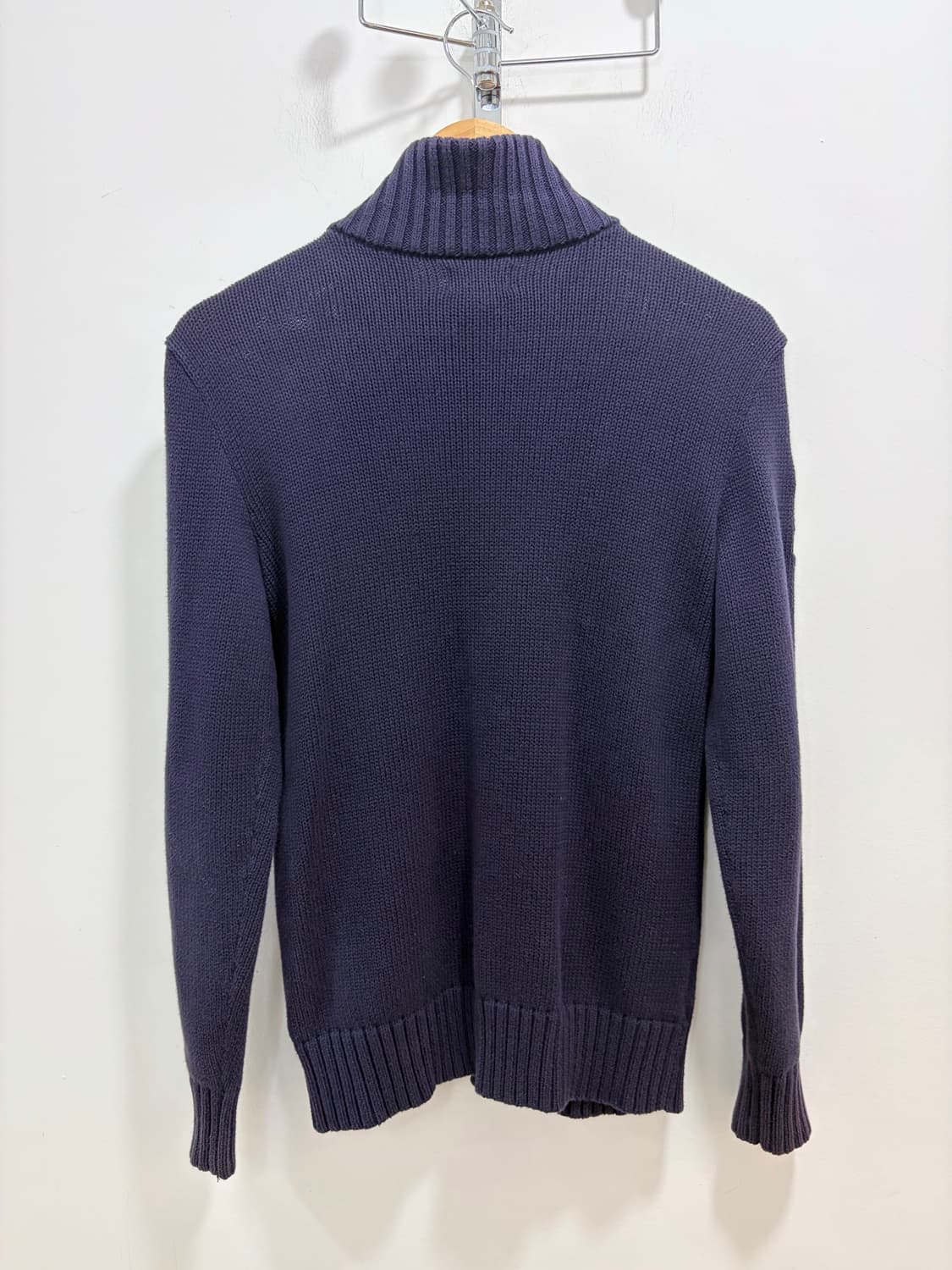 폴로 빅포니 남색 니트 집업 자켓 상품이미지7