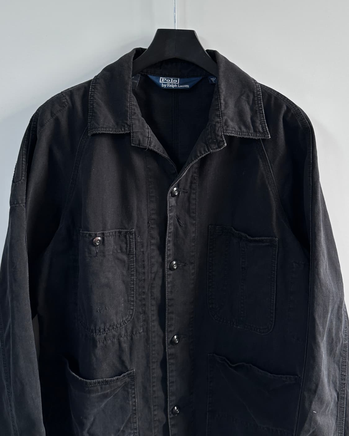 폴로 워시드 블랙 코튼 초어 자켓 (va.71) 상품이미지2