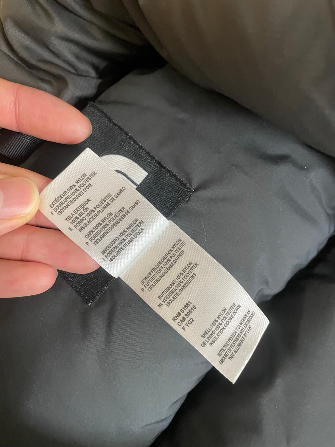 [L] 노스페이스 센터로고 눕시 다크 그레이 상품이미지7