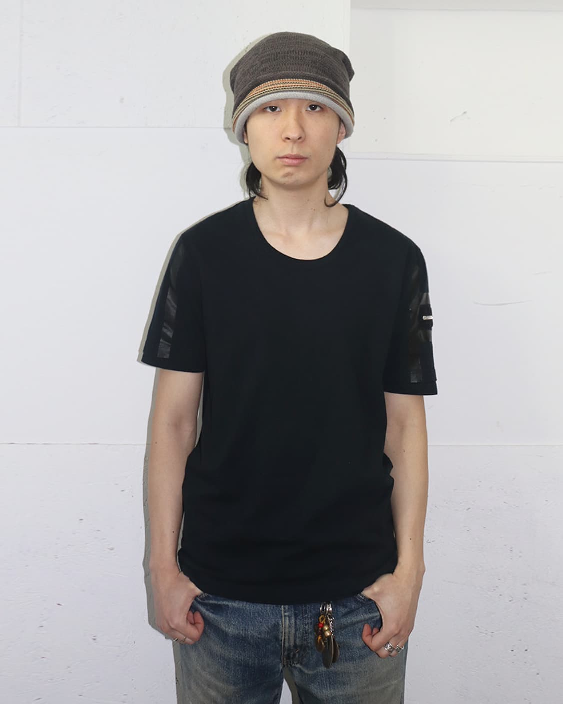 구찌 by 프리다 지아니니 10SS 테이프 디테일 더블 티셔츠 상품이미지1