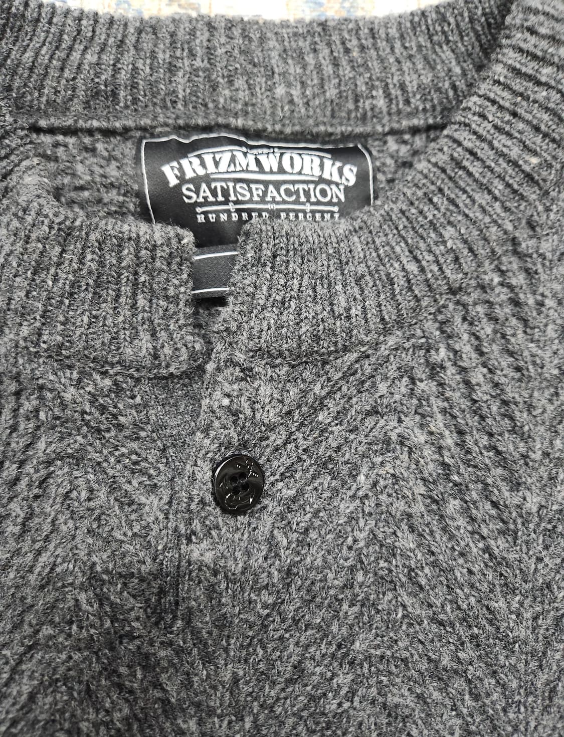 프리즘웍스 헤링본 니트 베스트 조끼 L 상품이미지2