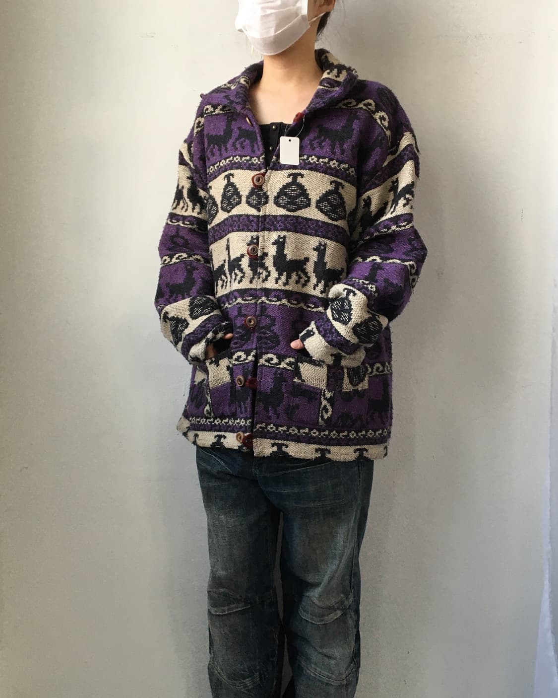 Alpaca pattern jacket 상품이미지1