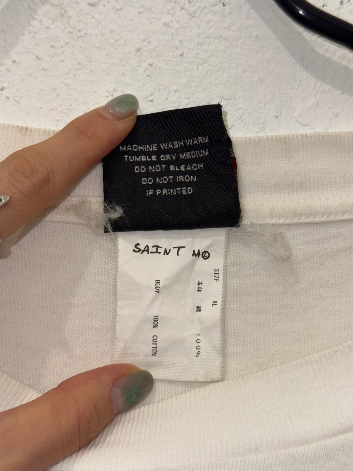 세인트 마이클 라이프 마리아 티셔츠 화이트 - 23SS 상품이미지5