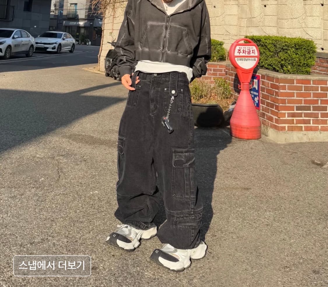 오퍼스0012 Op.09 리퀴드 카고팬츠 블랙 M 상품이미지7