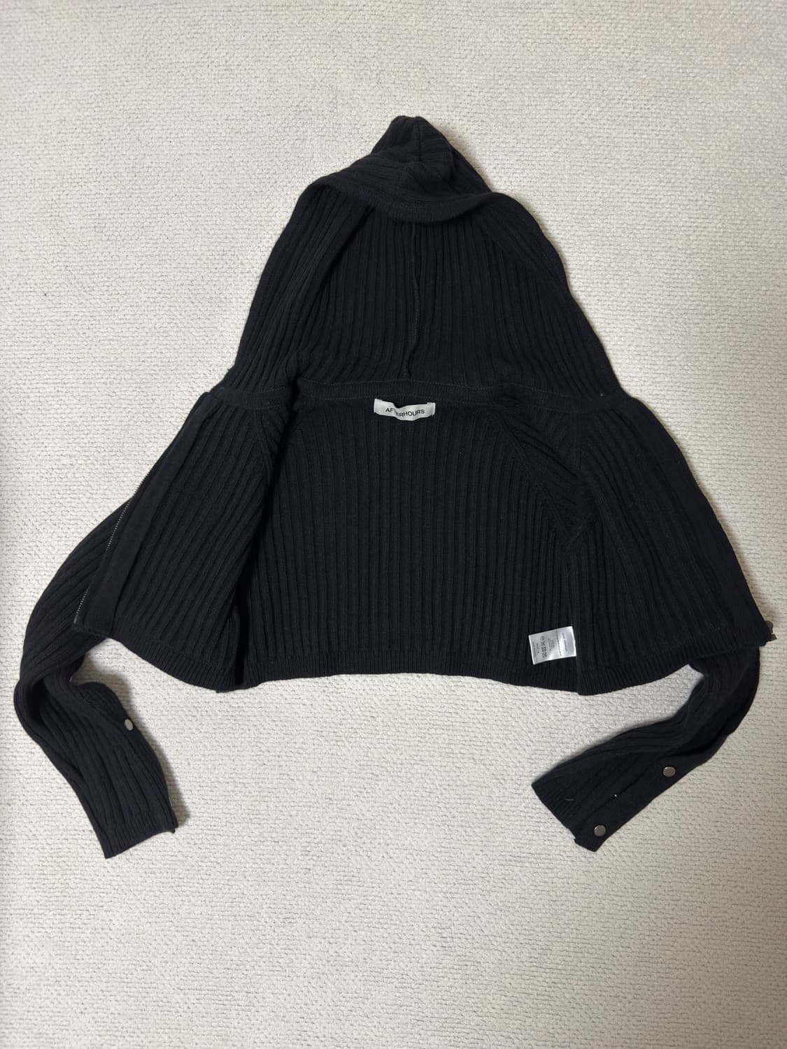 애프터아워즈 버튼 울니트 집업 상품이미지3