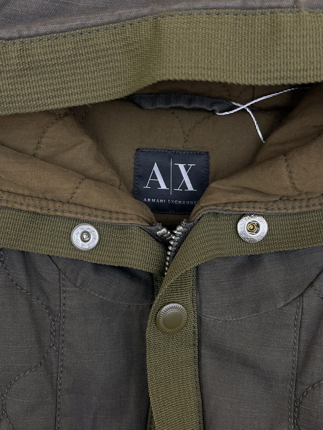 아르마니 익스체인지  퀄티드 후디드 자켓 상품이미지4