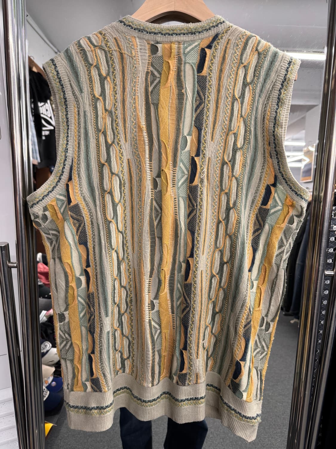 쿠지 빈티지 케이블니트 조끼베스트 상품이미지4