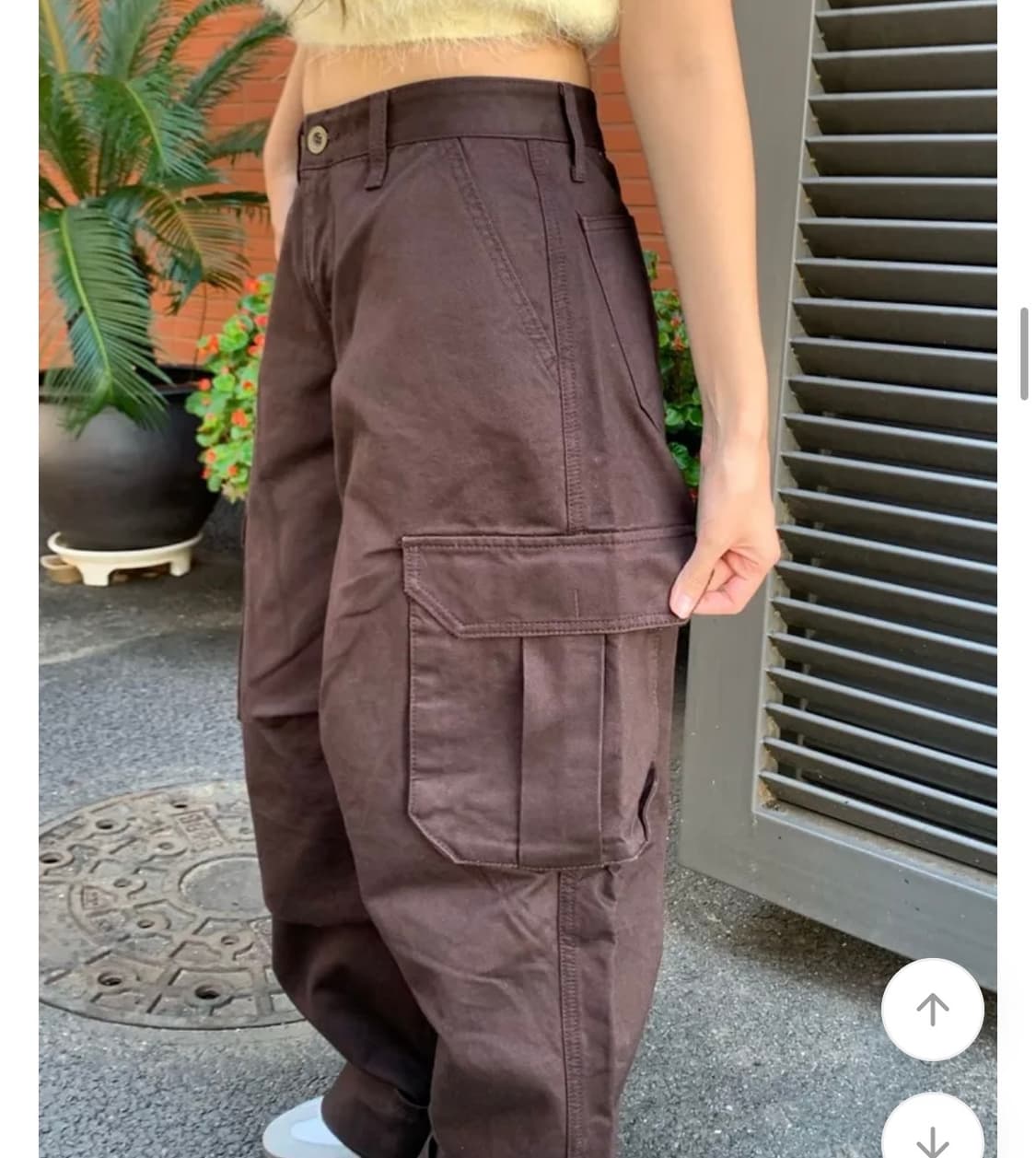 Oot 로우라이즈 카고 바지 상품이미지3