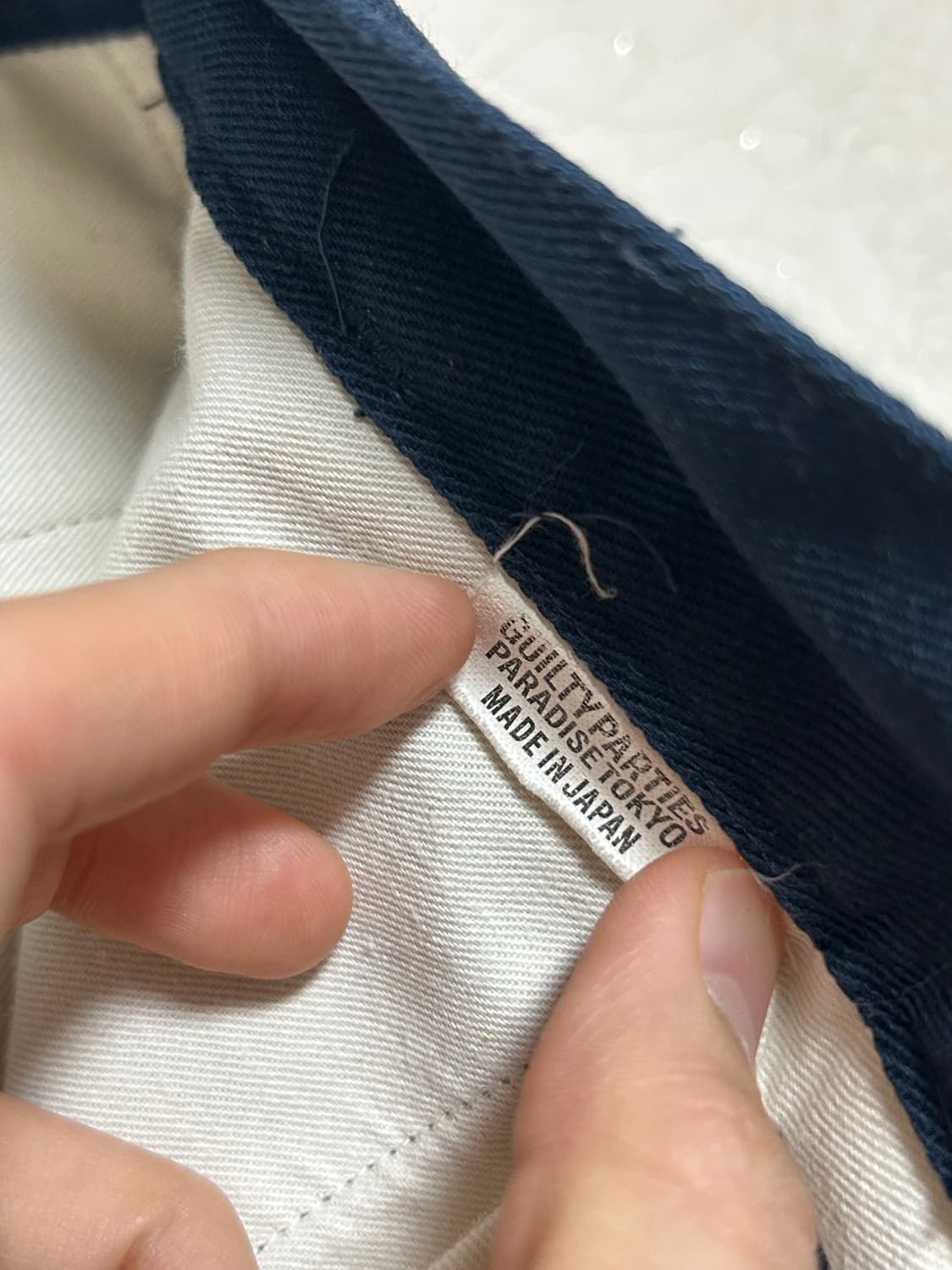 [S] 와코마리아 블랭크라인 치노 잭 블루 상품이미지7