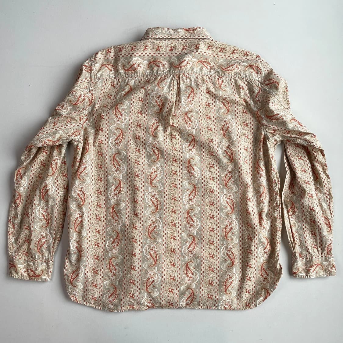 RRL 더블알엘 페이즐리 프린트 워크셔츠 베이지 멀티 상품이미지5