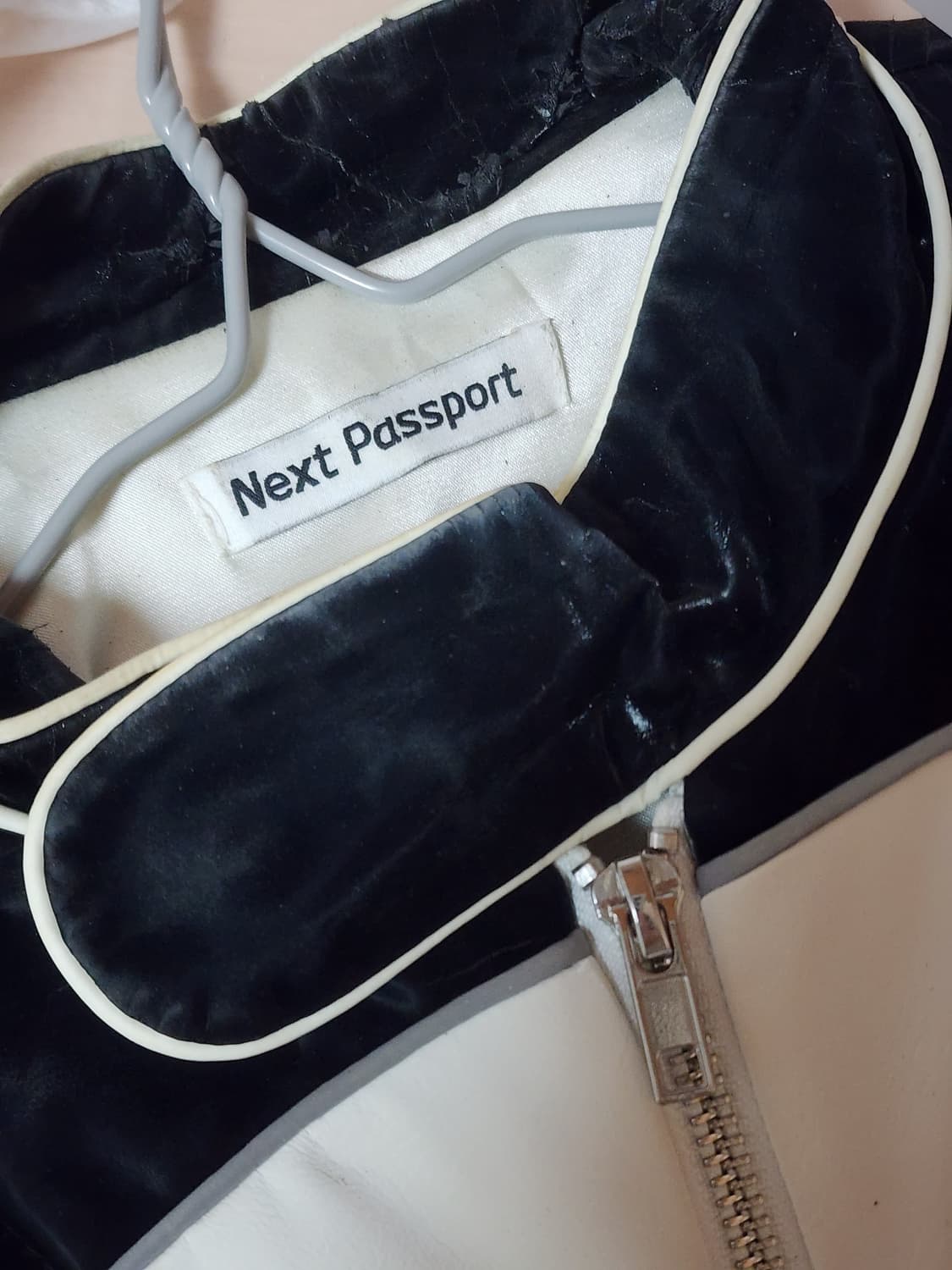 Next Passport 사이버 y2k 포 레더 바이커 자켓 상품이미지2