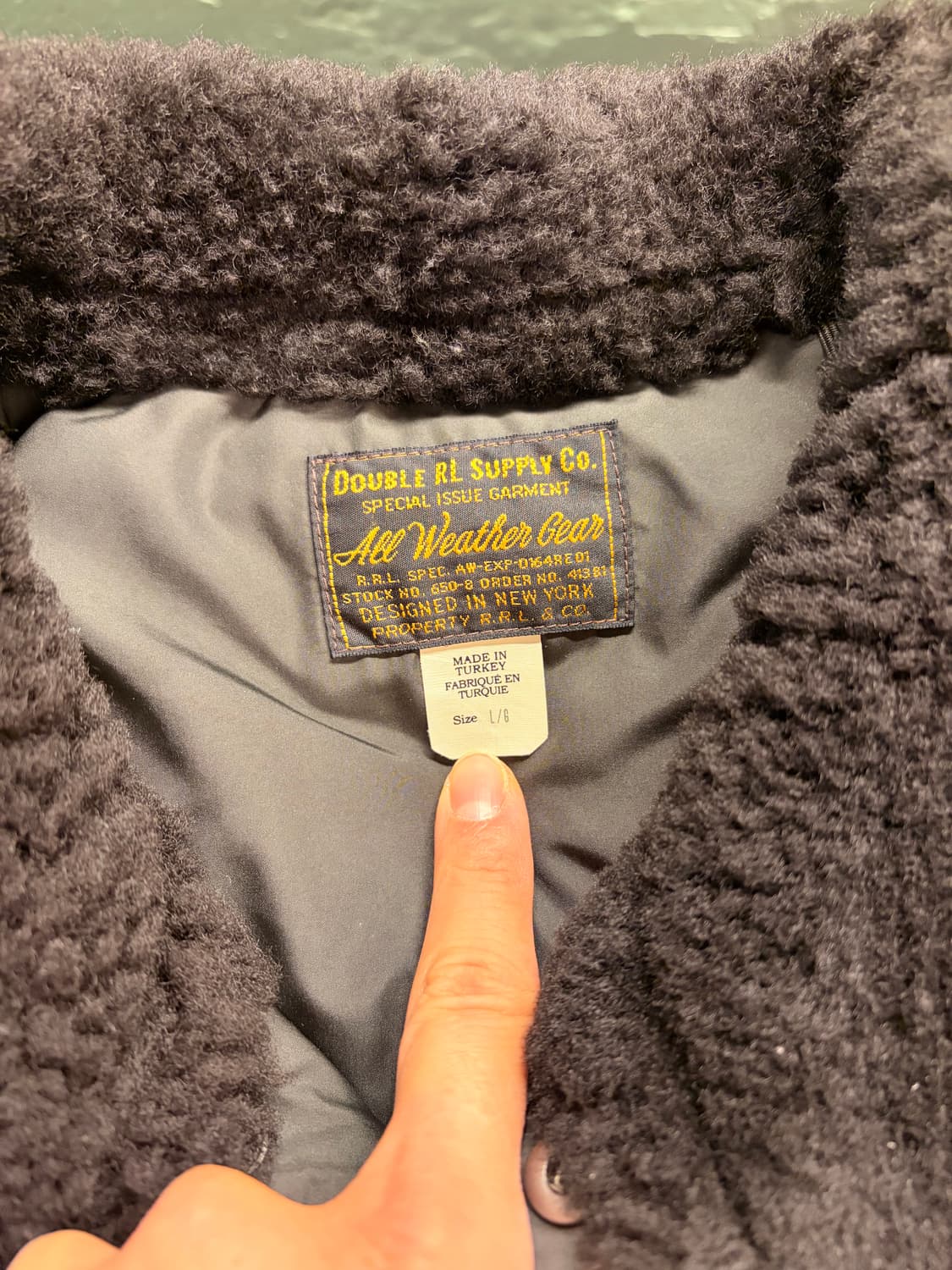 rrl 더블알엘 시얼링 칼라 레더 요크 자켓 상품이미지3