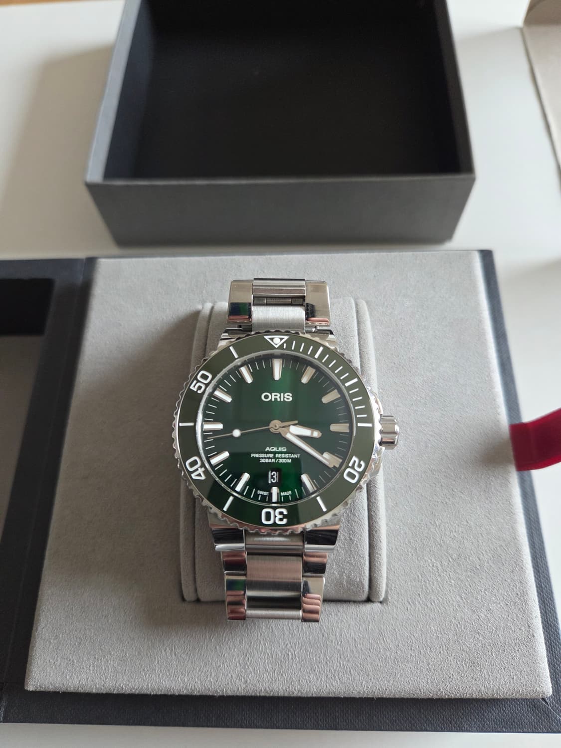 오리스 아퀴스(애커스) 43.5mm 그린 상품이미지1