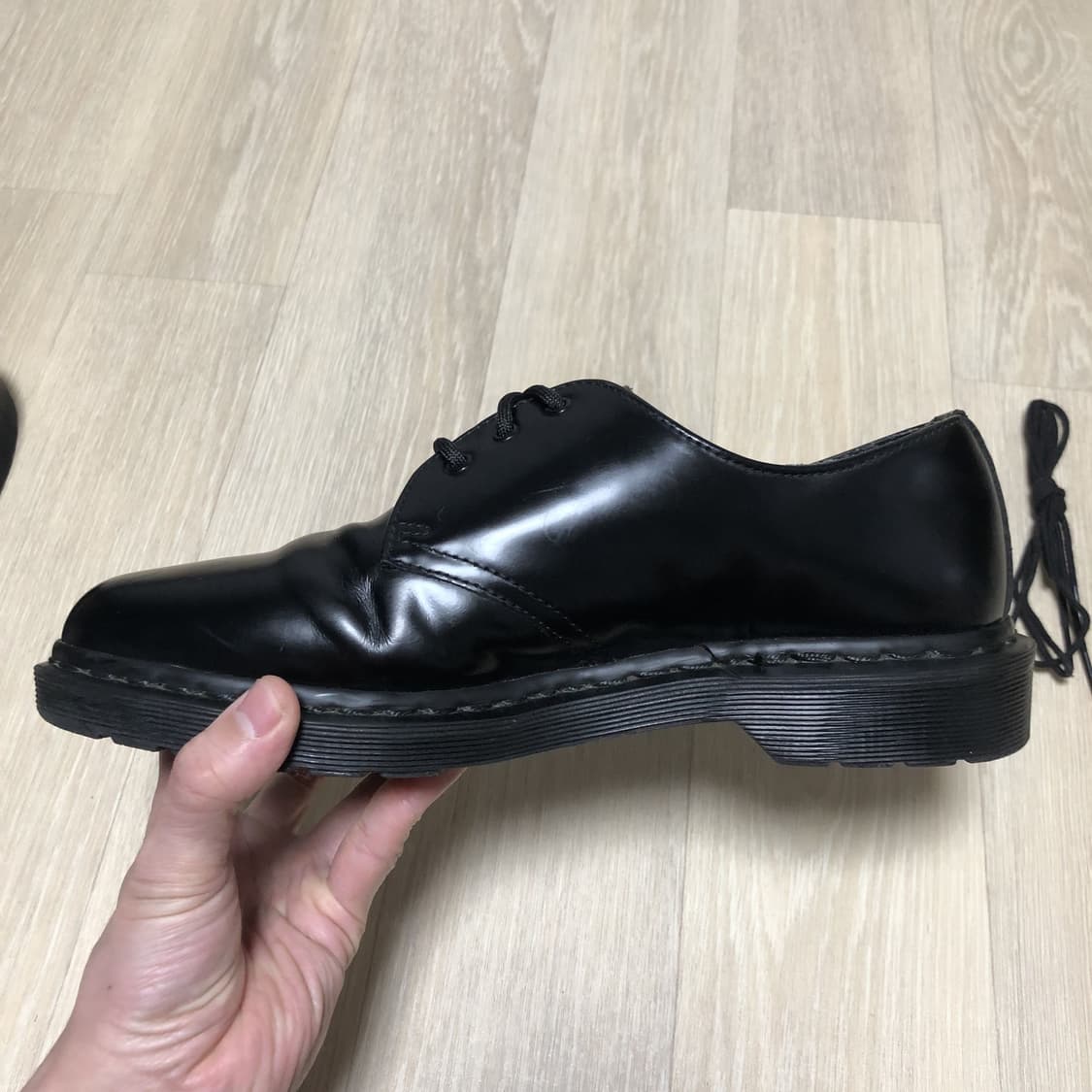 (270) 닥터마틴 Dr.martens 1461 3홀 모노 무광 블랙 상품이미지5