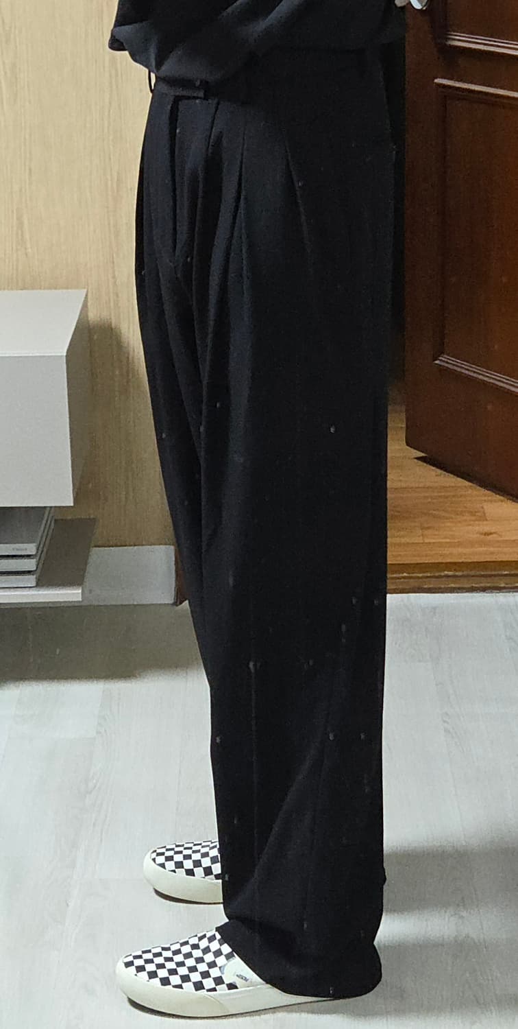 (착샷) 주앙옴므 와이드 플리츠 트라우저 슬랙스 상품이미지9