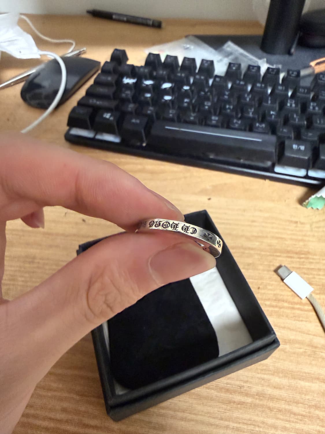 (Us8) 크롬하츠 스페이서 홍콩 익스클루시브 링 3mm 상품이미지7