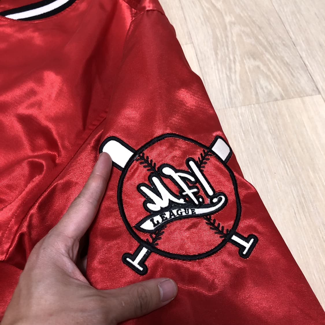 (95) 00's MF! (MAJAH FLAVAH) 엠에프 바시티 자켓 상품이미지5