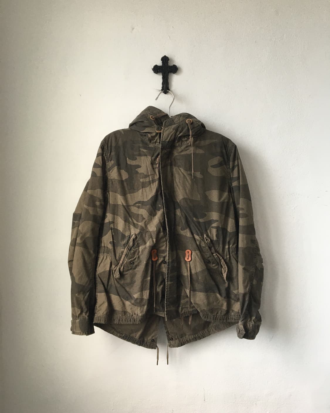 Camo pattern military hood jacket 상품이미지2