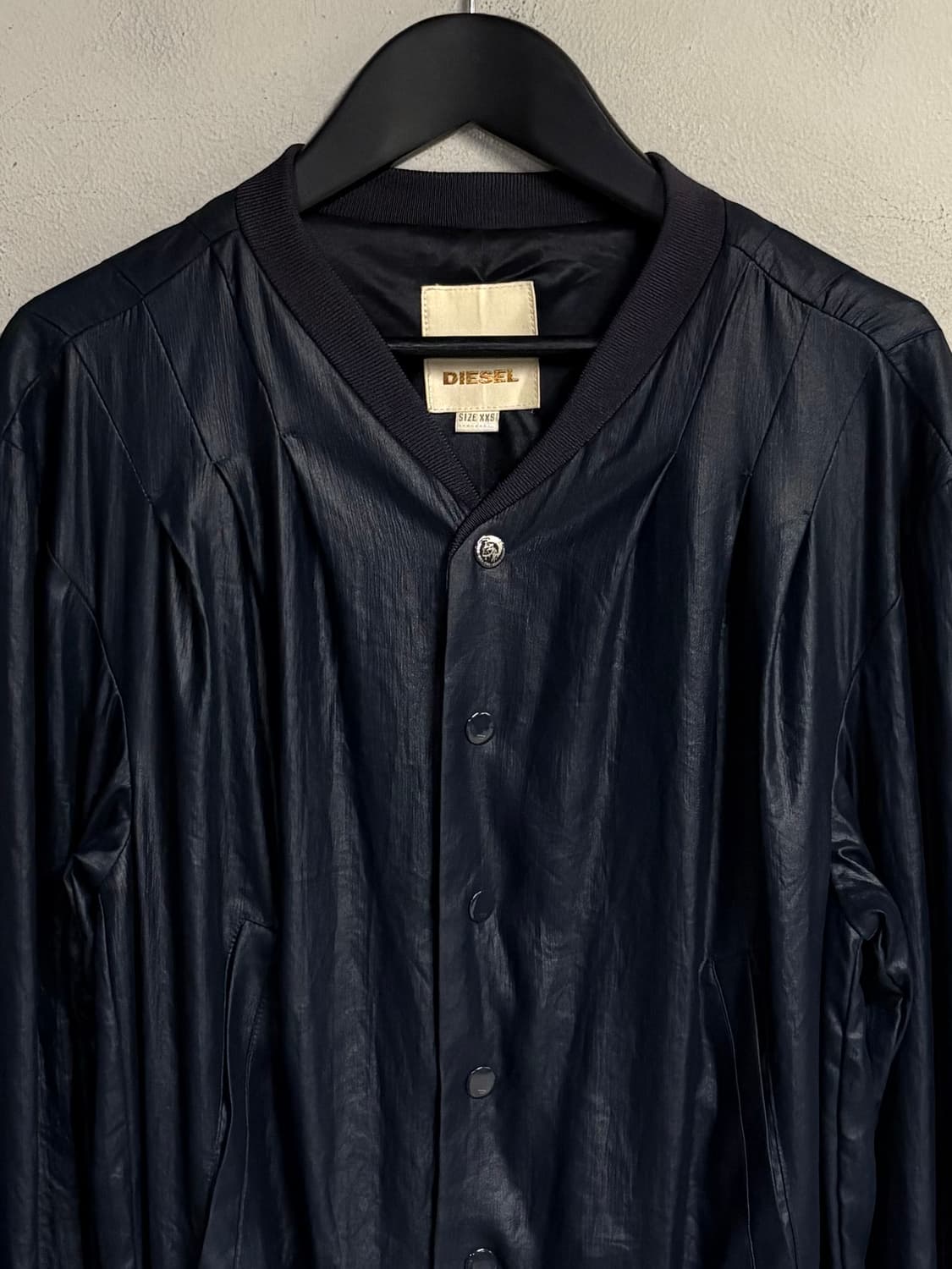 DIESEL pleated bomber jacket navy  상품이미지2