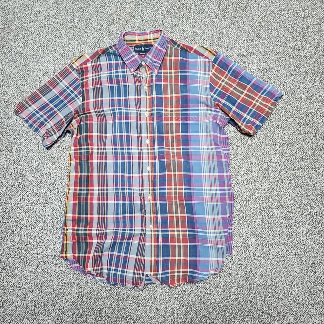 [L] 폴로 체크 반팔 셔츠 (2899) 상품이미지1