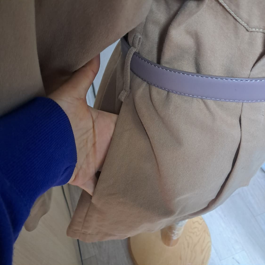 랑방컬렉션 베이지 자켓 55~66(사진속 벨트는 미포함) 상품이미지9