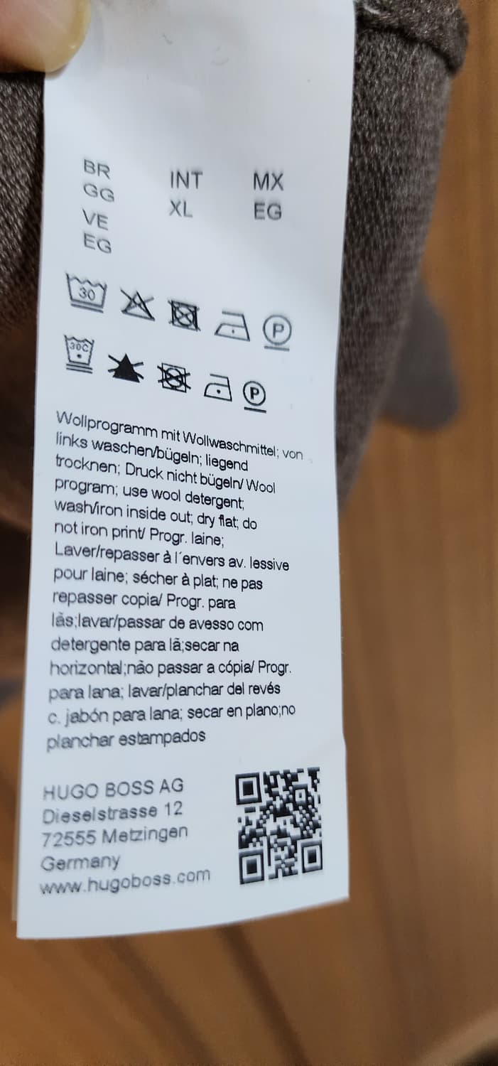 휴고보스 배색 니트 집업  XL 상품이미지6