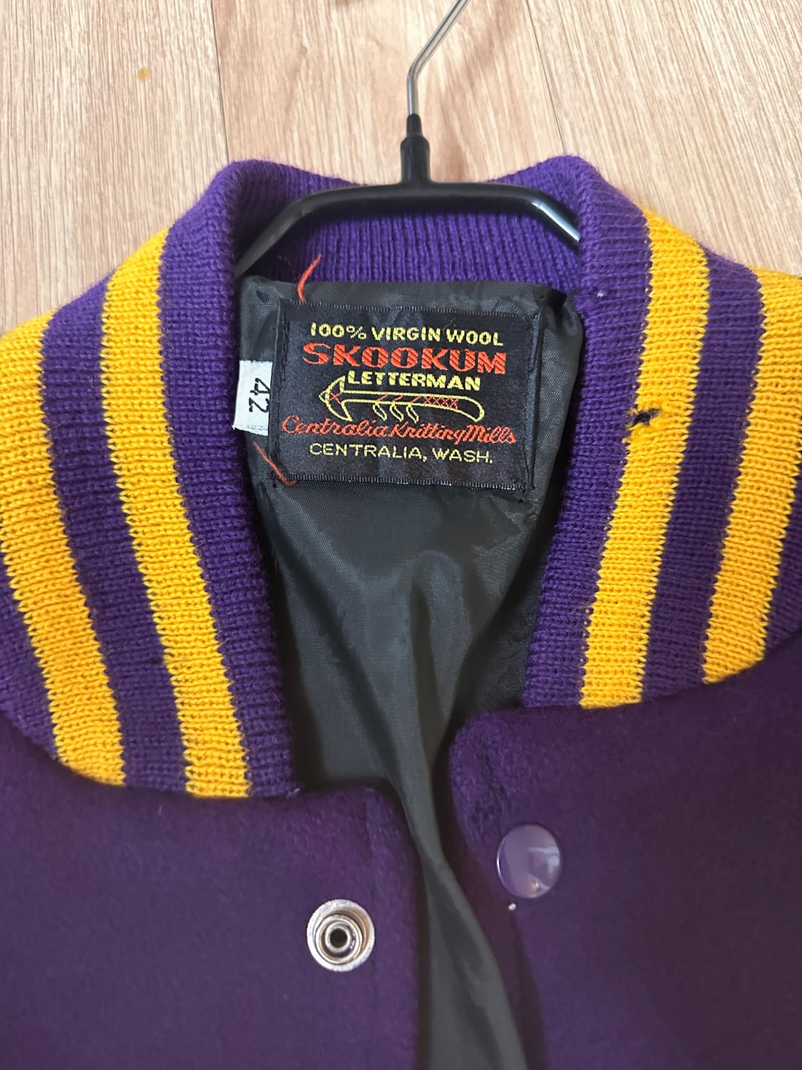 빈티지 바시티자켓(퍼플/42) 상품이미지2