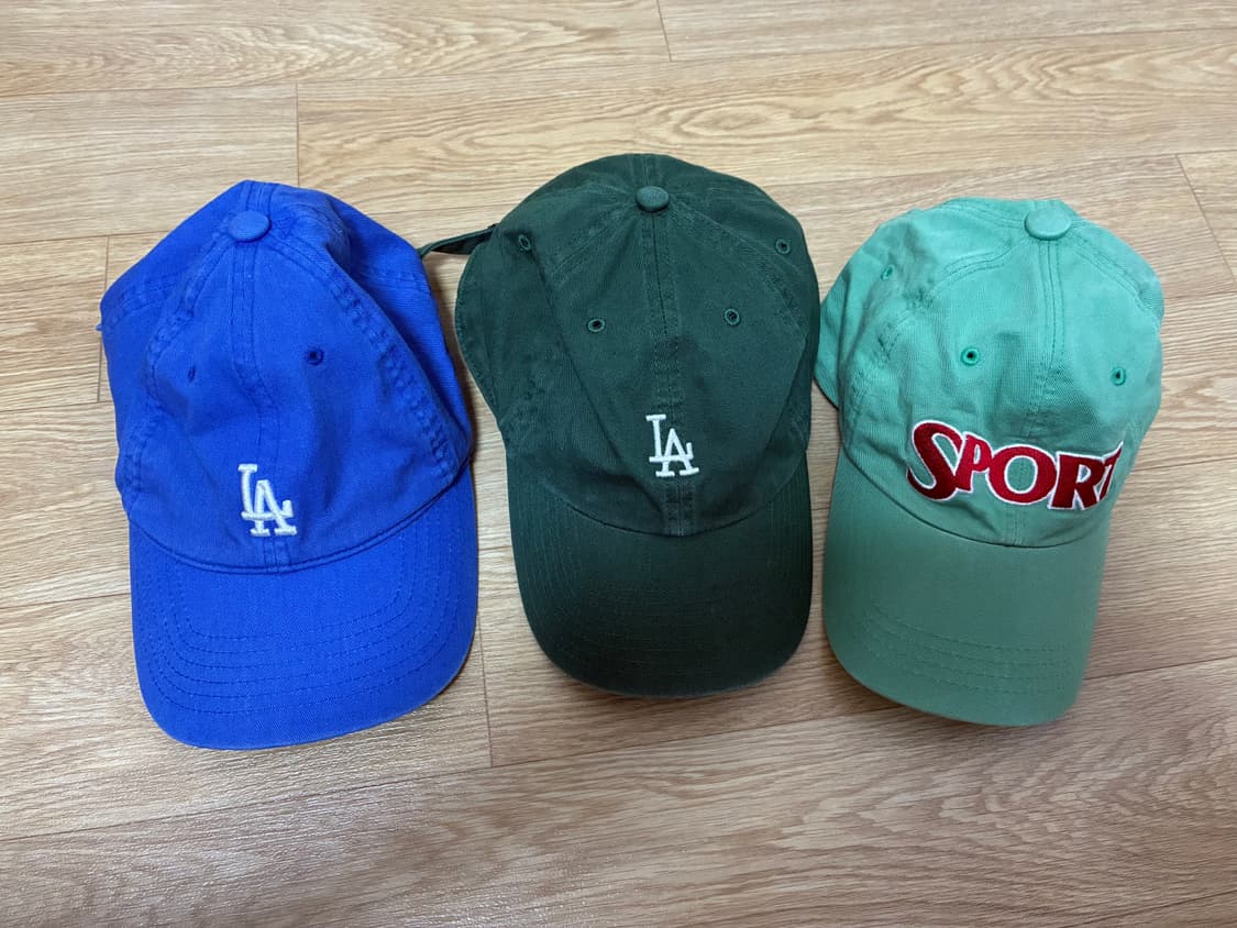 LA 다저스 볼캡 모자 (블루/카키), 온라인구매<3개세트> 상품이미지1