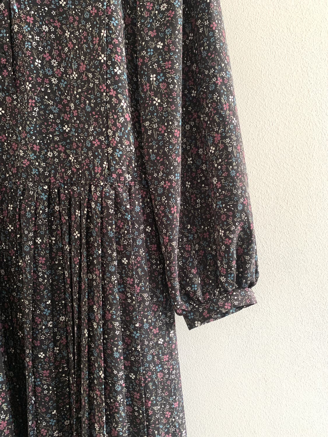 (Vintage)Floret Ribbon Collar Dress 상품이미지6