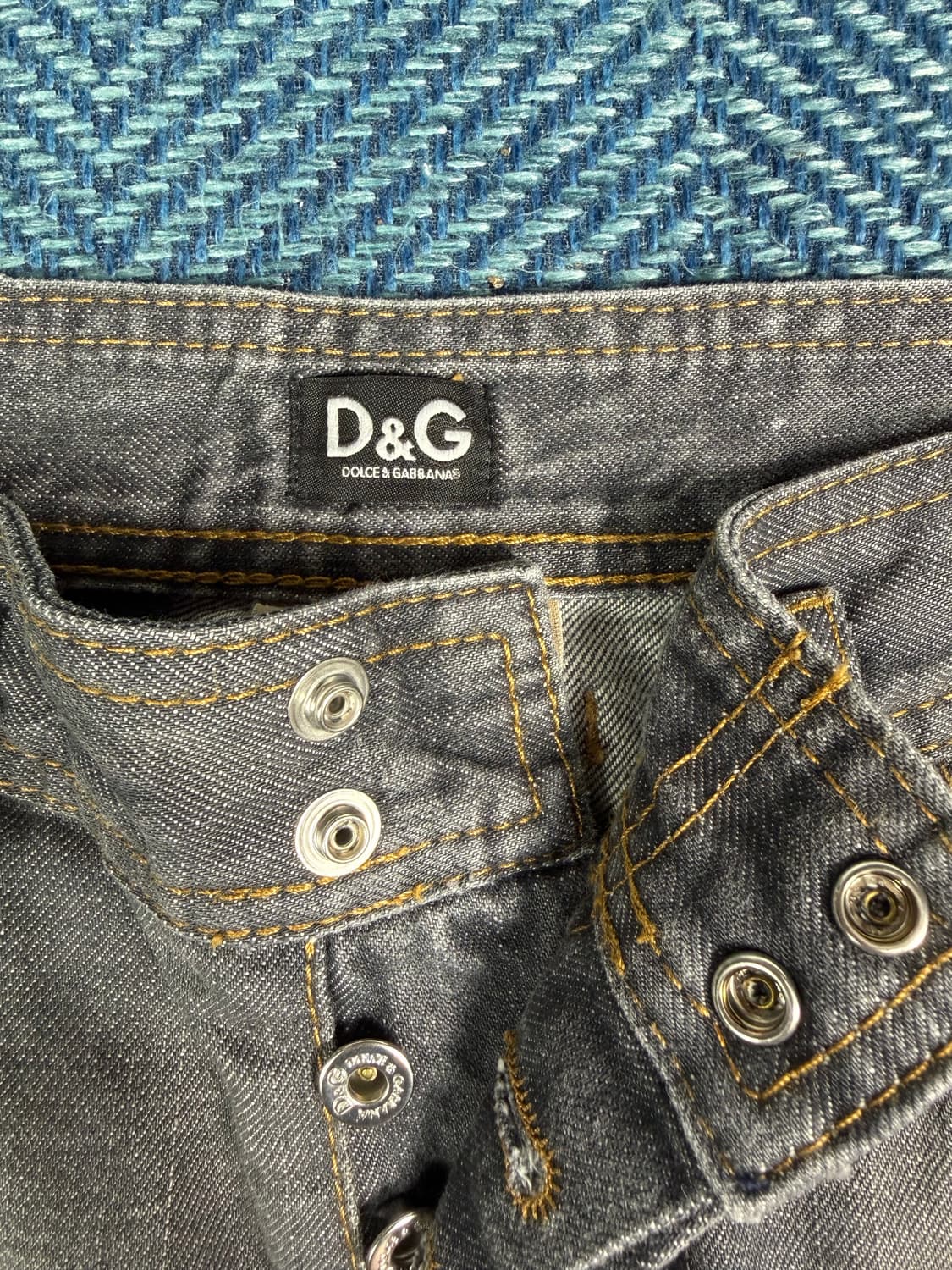 D&G 돌체앤가바나 'POWER' 라인 빈티지 워싱 그레이 데님 상품이미지5