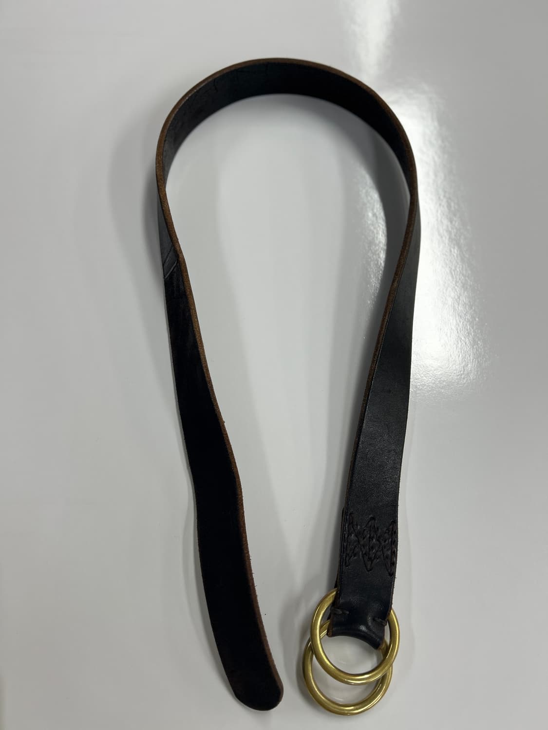 비즈빔 visvim 다크브라운 더블링 레더 벨트 34 상품이미지2