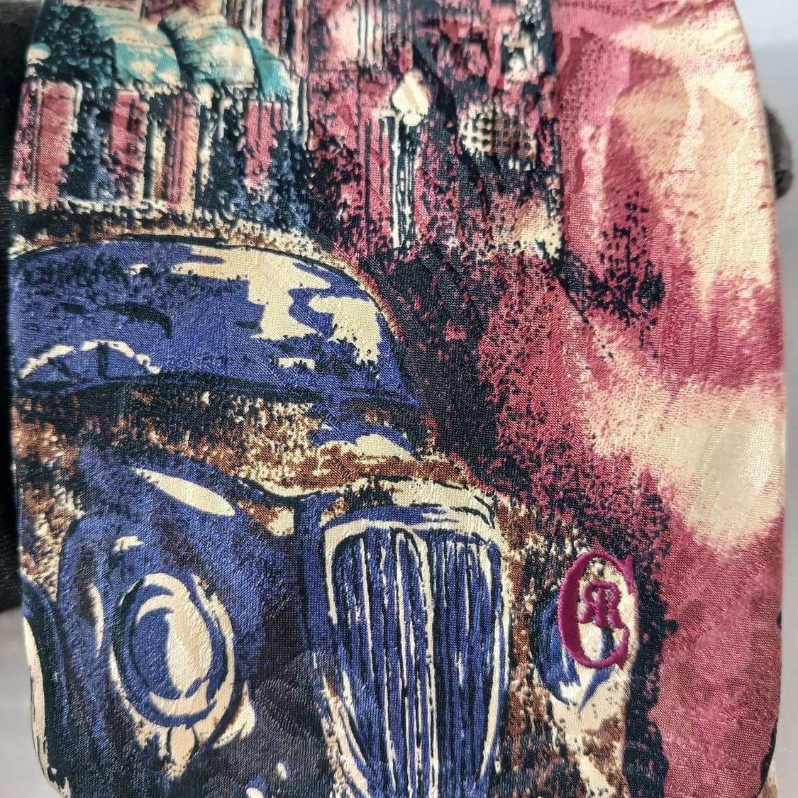 니노 세루티 실크 아트 패턴 넥타이 9.2cm A+등급 A19758 상품이미지8