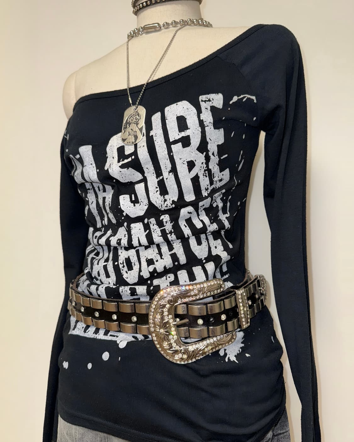 레터링 블랙 와투케 롱슬리브 상품이미지6