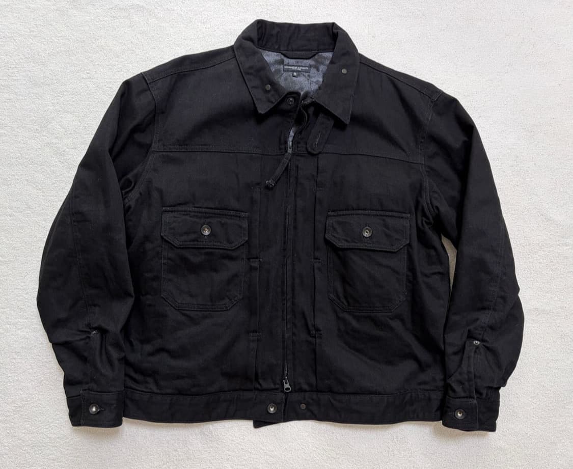 엔지니어드 가먼츠 불데님 자켓 블랙 상품이미지1