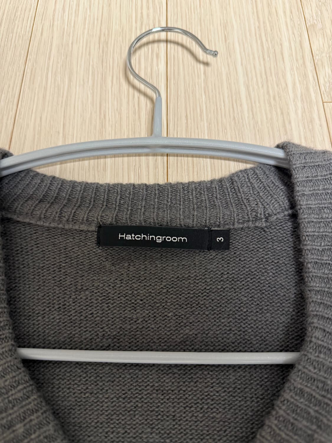 해칭룸 아가일 가디건 차콜 3사이즈 상품이미지2