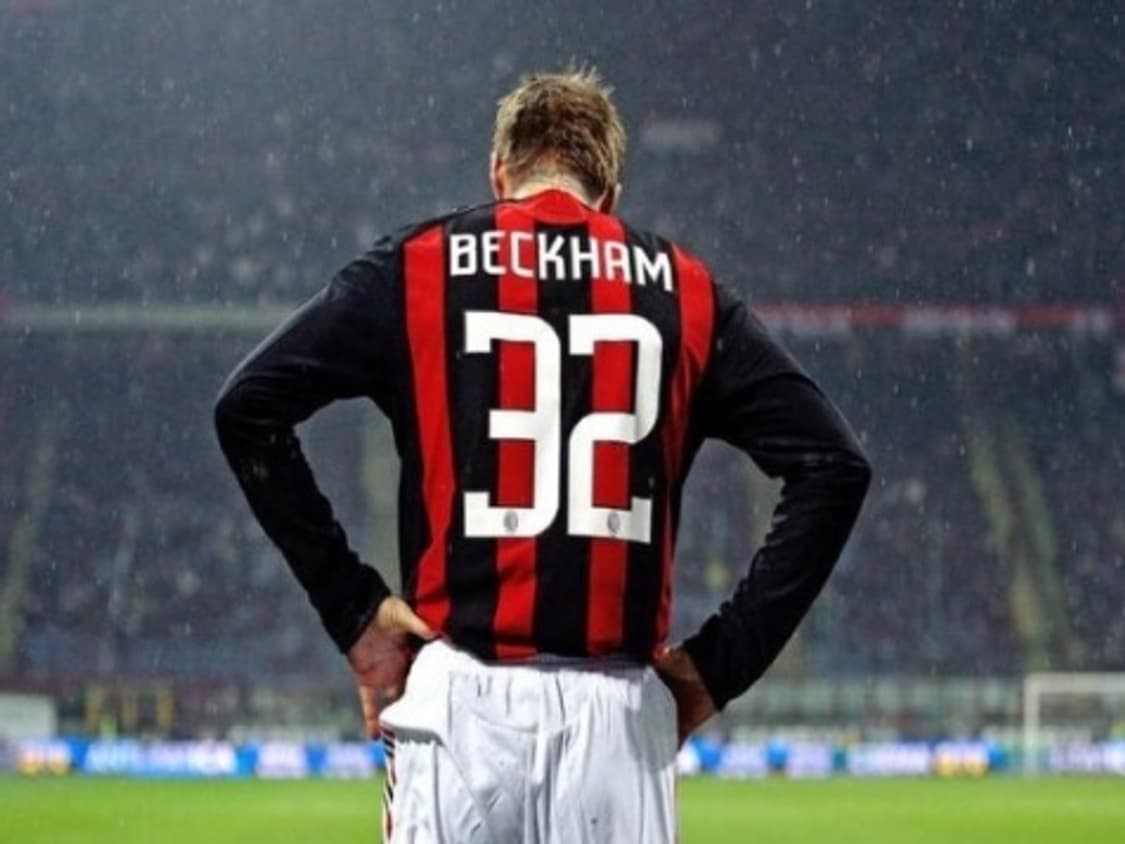 레트로)08-09시즌 AC밀란 데이비드 베컴 긴팔 유니폼 L 상품이미지9