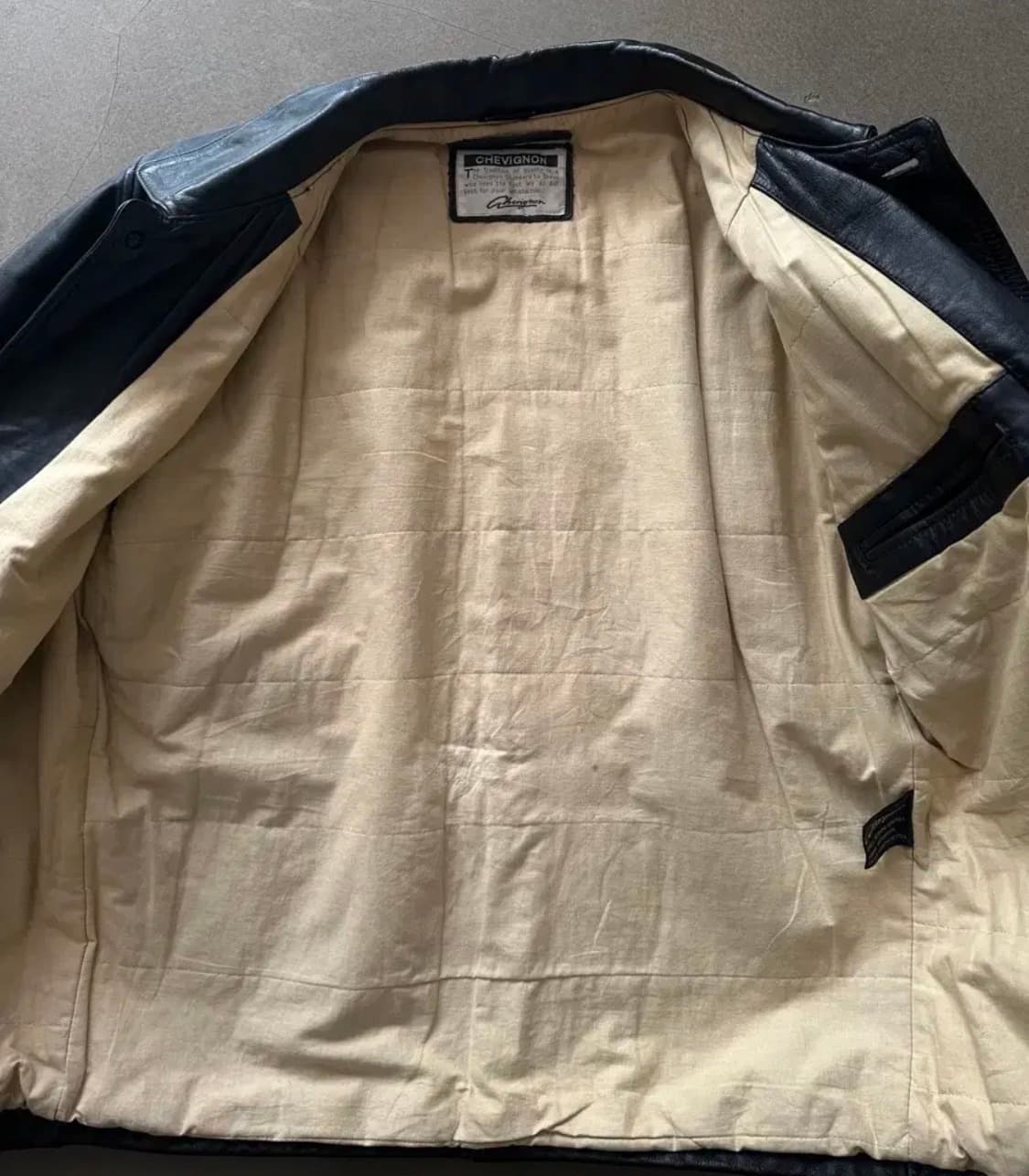 쉐비뇽 소가죽 레더 카코트 자켓 상품이미지3