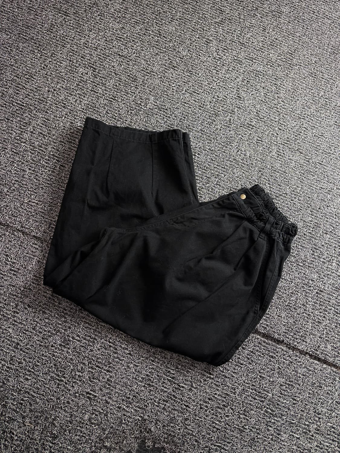 유니폼브릿지 와이드 벌룬 팬츠 블랙 3761 상품이미지1