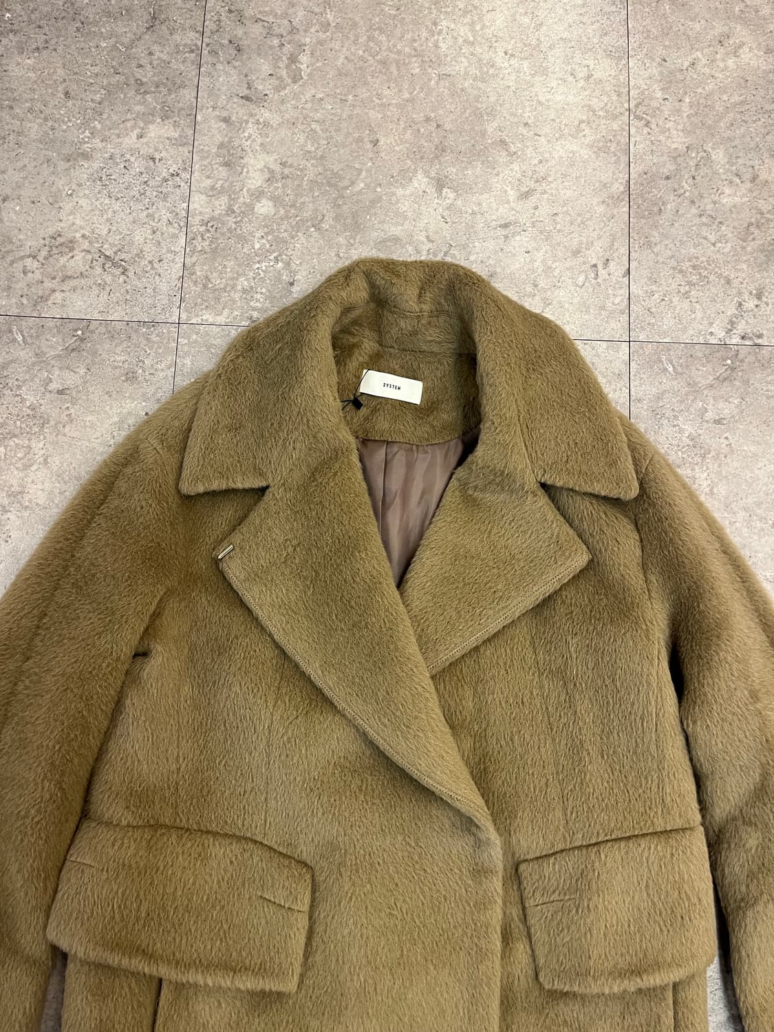 시스템 울 코트 연브라운 #csz2540 상품이미지4