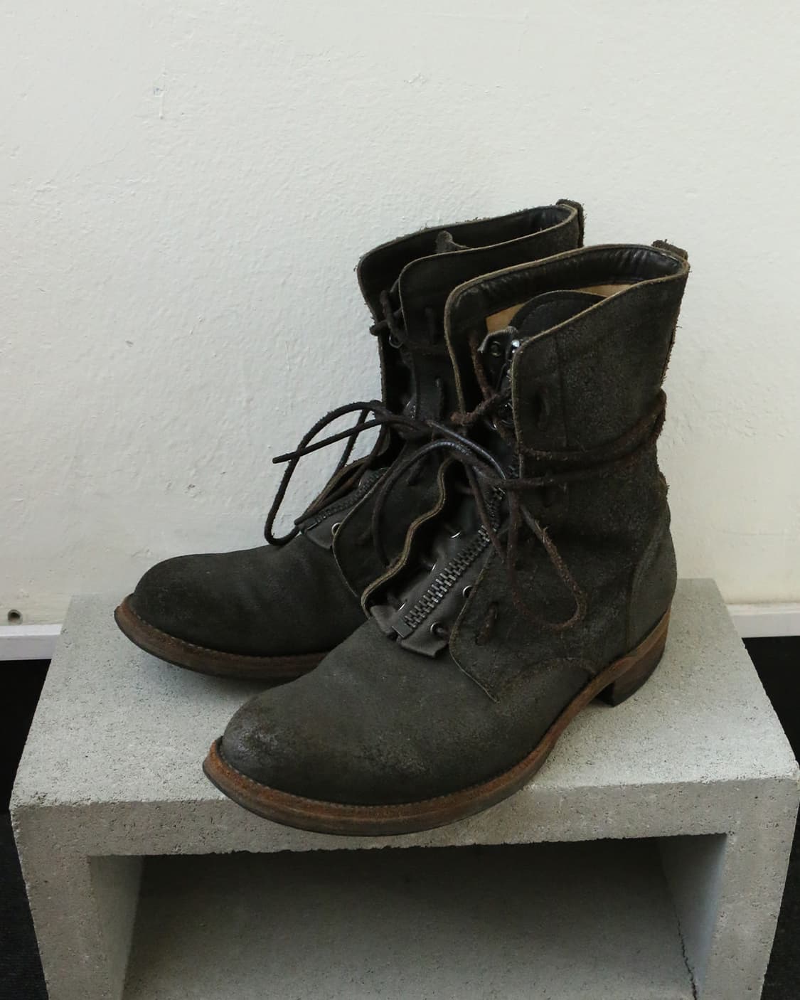 빈티지 스웨이드 컴뱃 부츠  상품이미지4