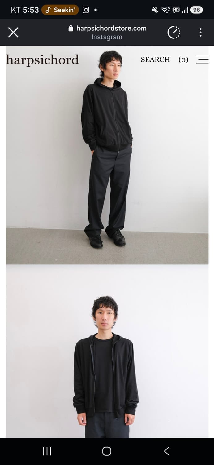 하프시코드 후드집업 판매합니다 상품이미지1