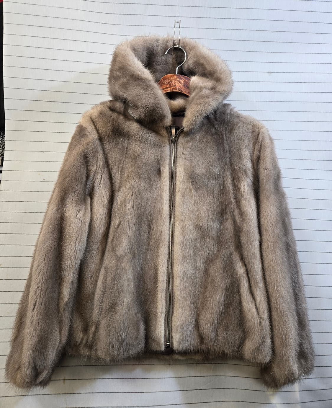 EURO 밍크 후드 숏 자켓 상품이미지1