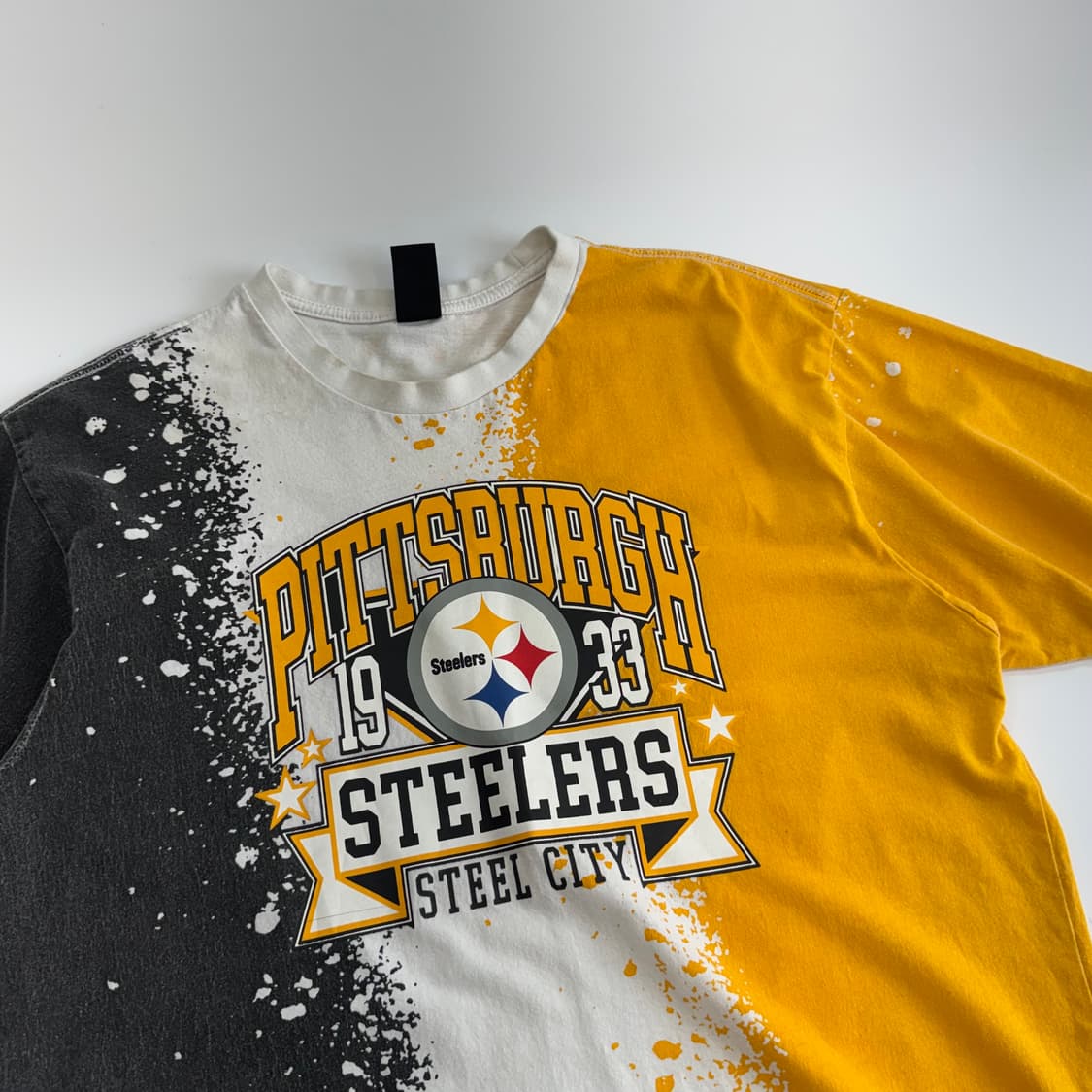 NFL 옐로우 차콜 배색 반팔 티셔츠 상품이미지4